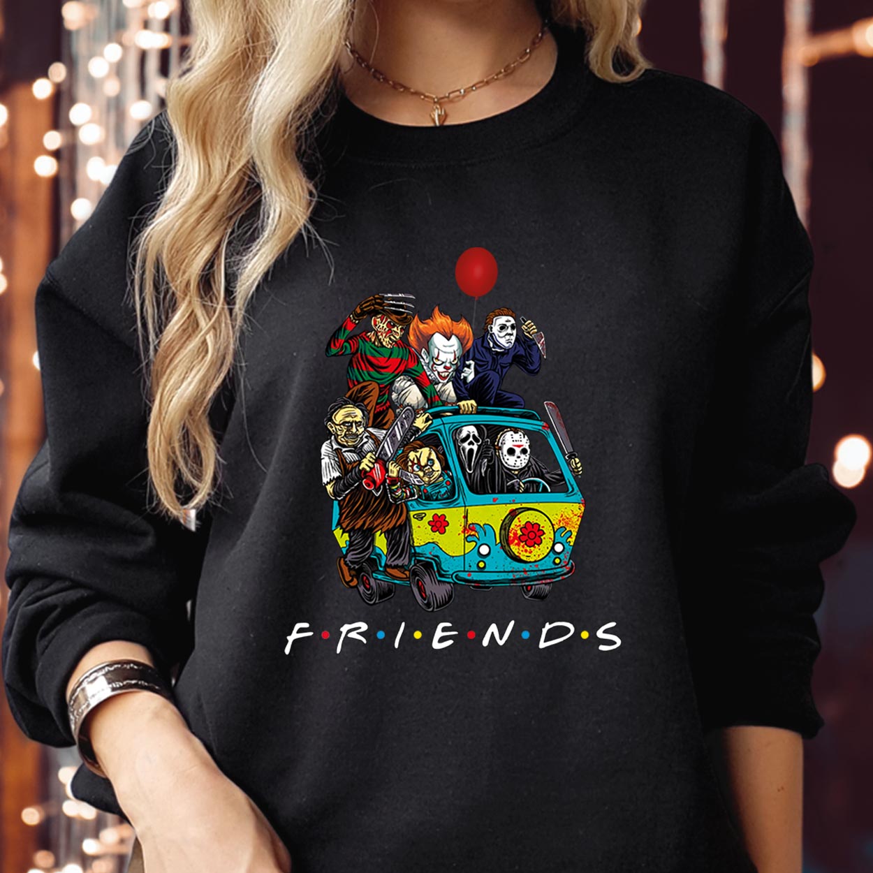 SWEATSHIRT (1787) The Killer Squad Halloween Scary Friends