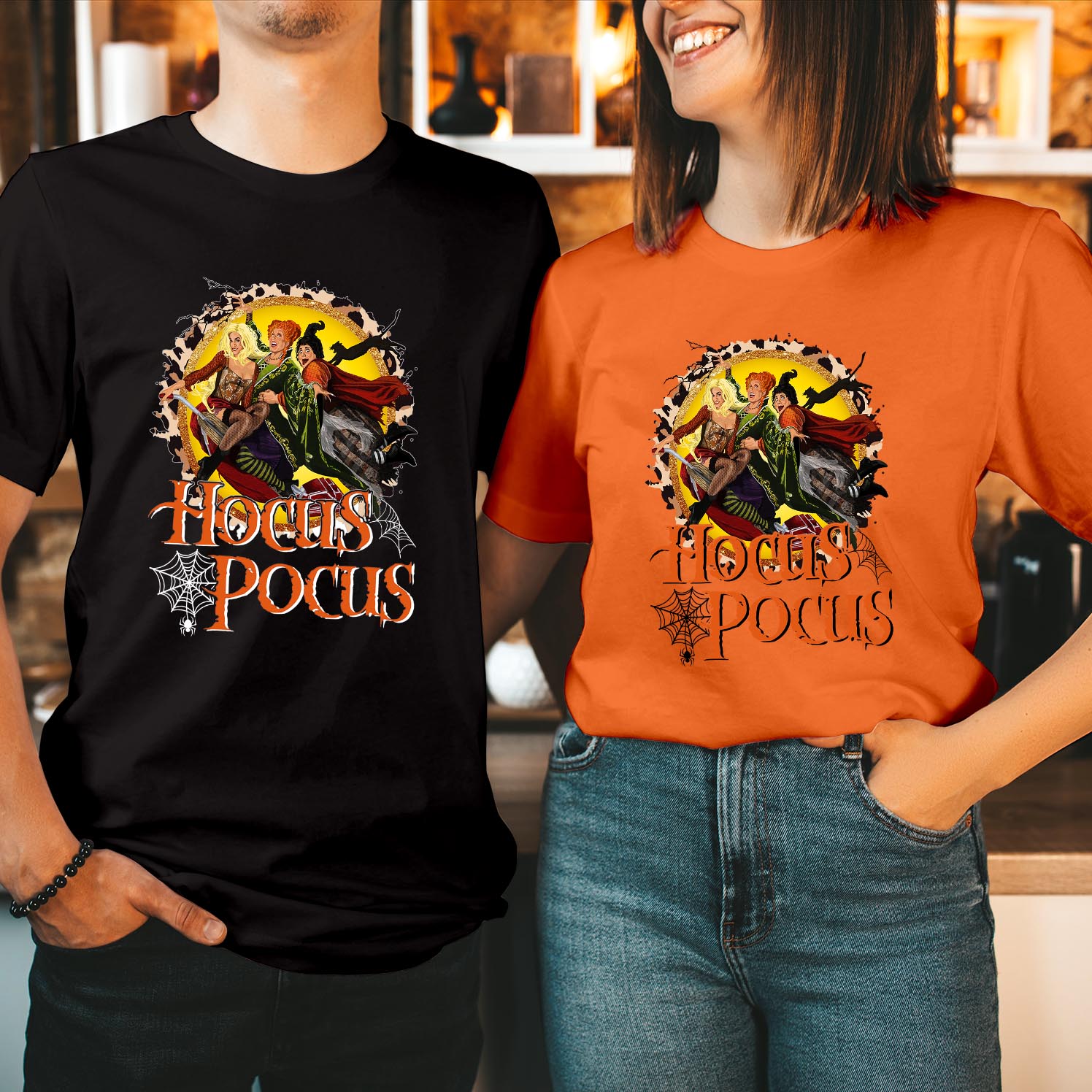 Sanderson Sisters Hocus Pocus Halloween T-Shirt Witches Scary 90s Movie Hocu Pocu Shirt Funny Men Women Kids Unisex Gift T Shirt