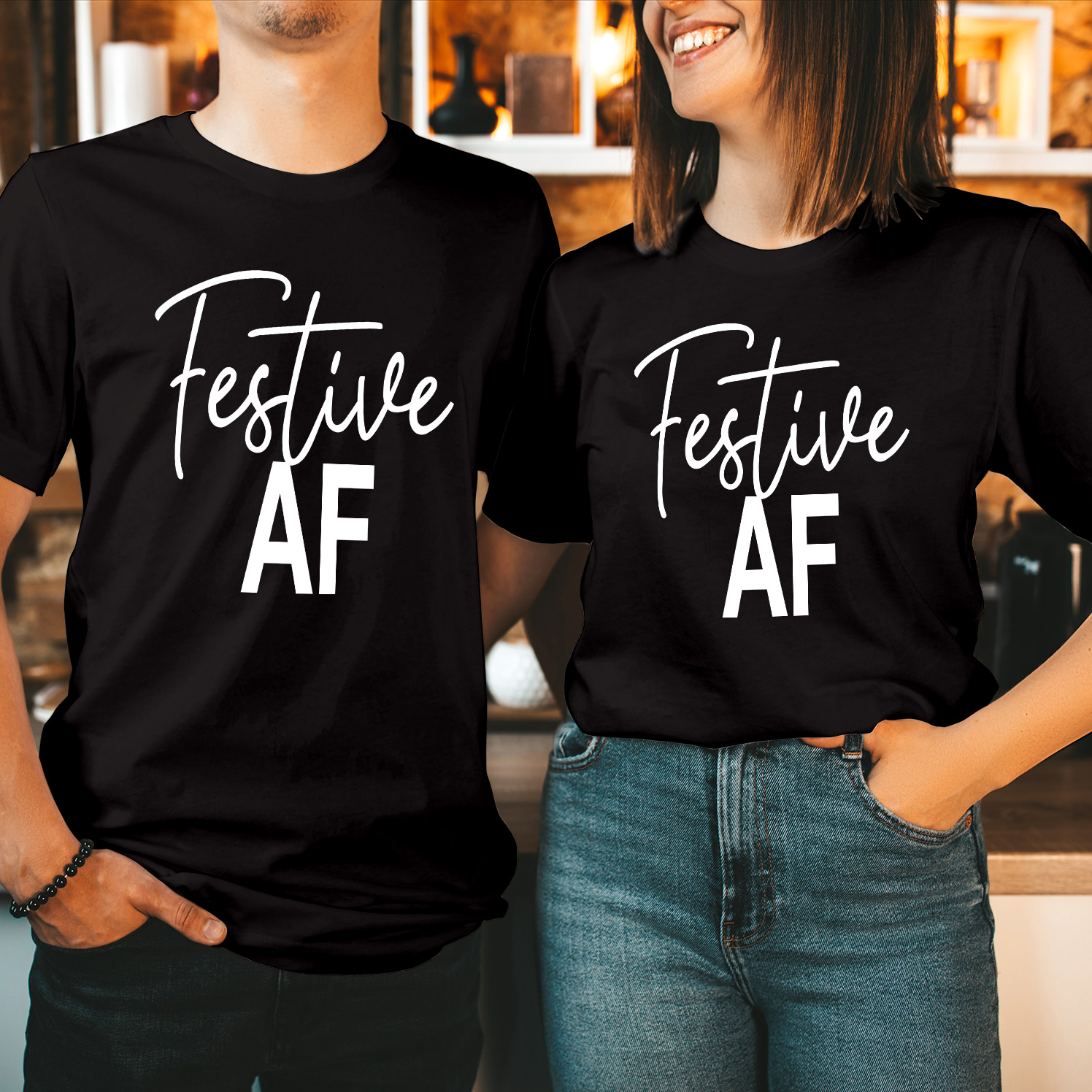 Festive AF Funny Christmas T-Shirt