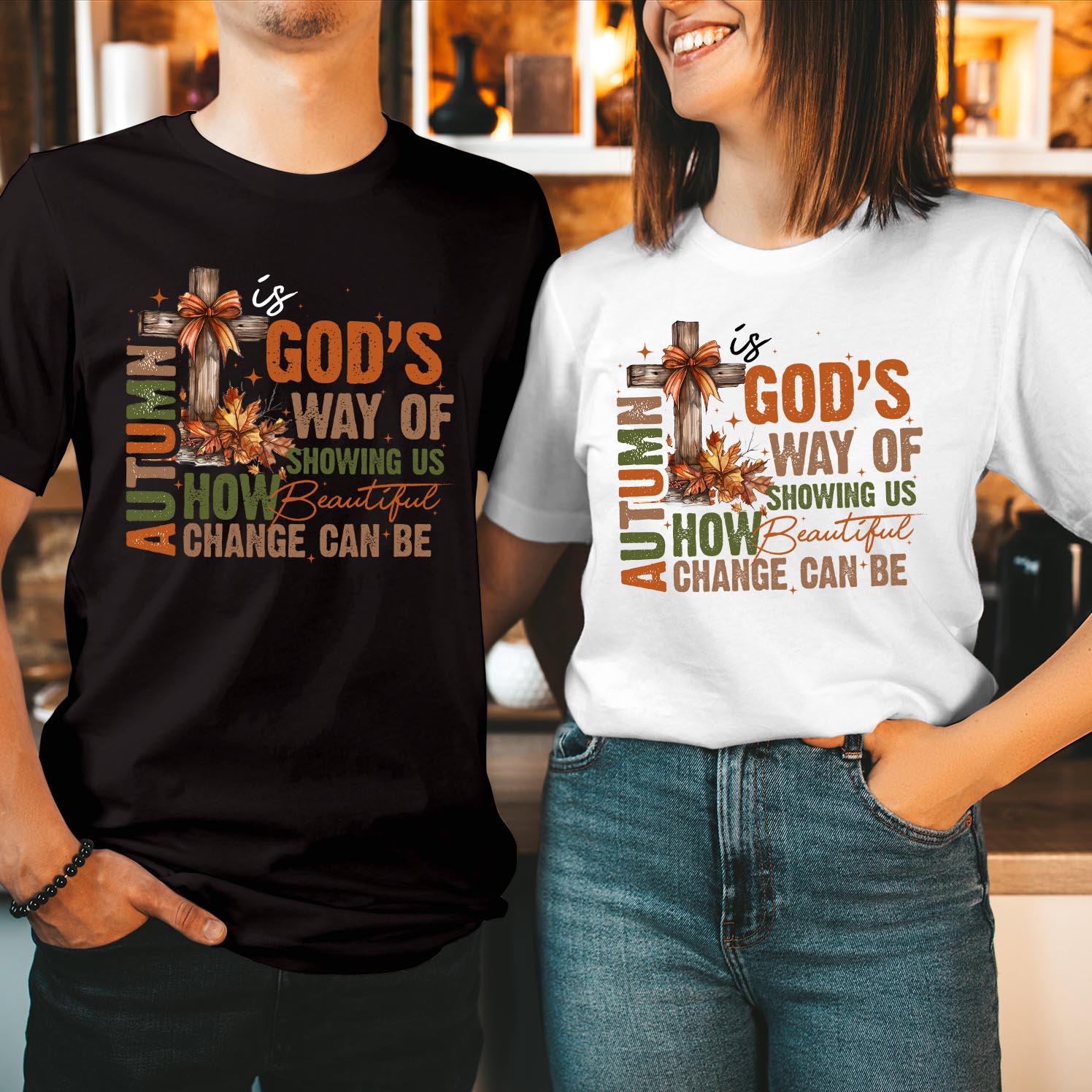 Autumn is God's Way of Showing Us How Beautiful Change Can Be Halloween T-Shirt for Fall Lovers Cozy and Stylish Autumn Celebrations Seasonal Wardrobe T Shirt