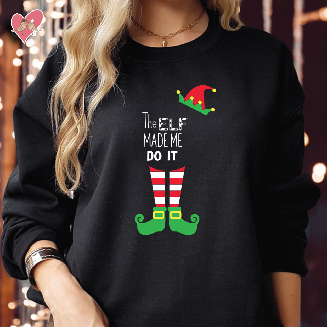 The Elf Made Me Do it Christmas Sweatshirt