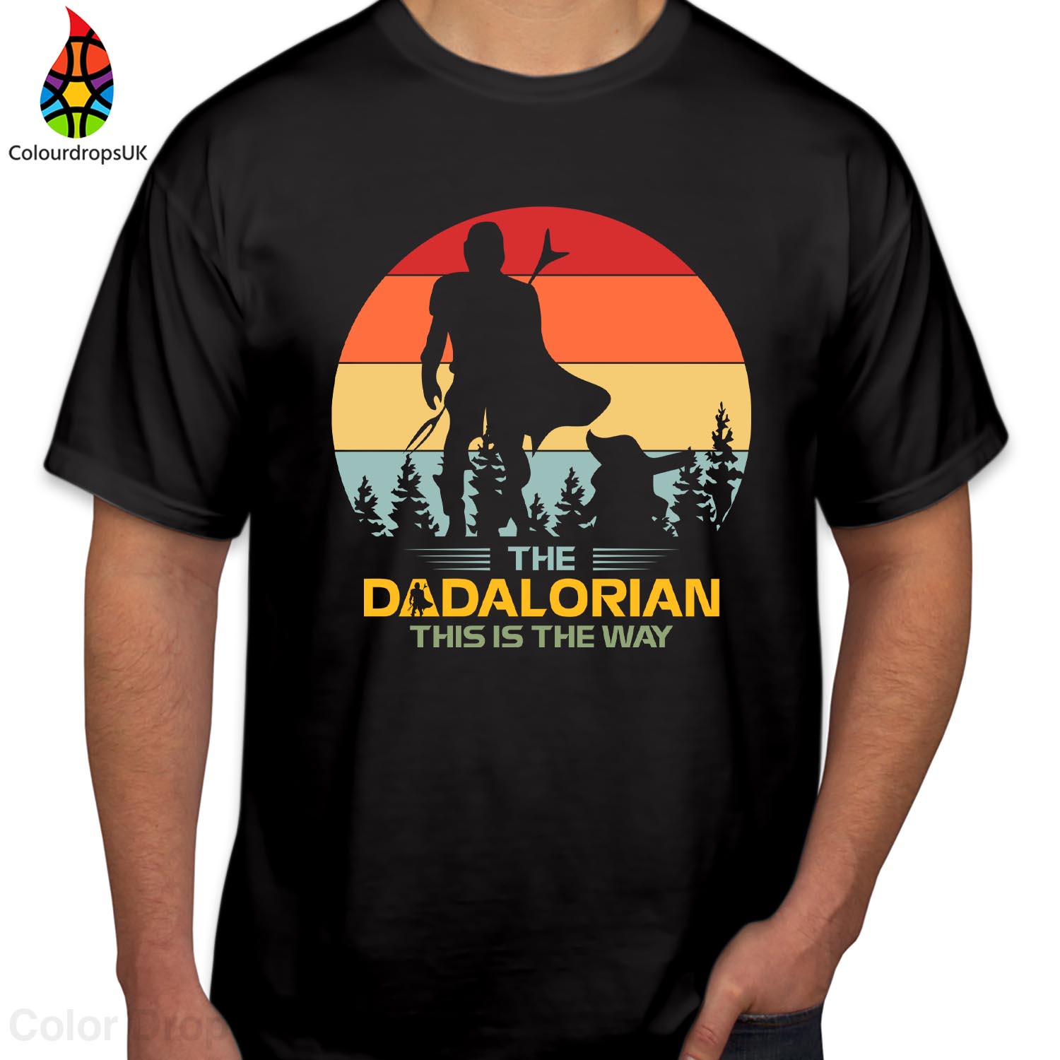 The Dadalorian This is The Way Father's Day T-Shirt Star Wars The Mandalorian Fathers Day Gift For Dad Jokes Shirt Best Dad Gift Father Birthday Gift T Shirt