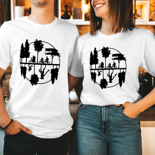 Stranger Things Upside Down Shirt, Welcome To The Upside Down T-Shirt, Hellfire Club Merch, Hawkins High School Tee, TV Series Tops