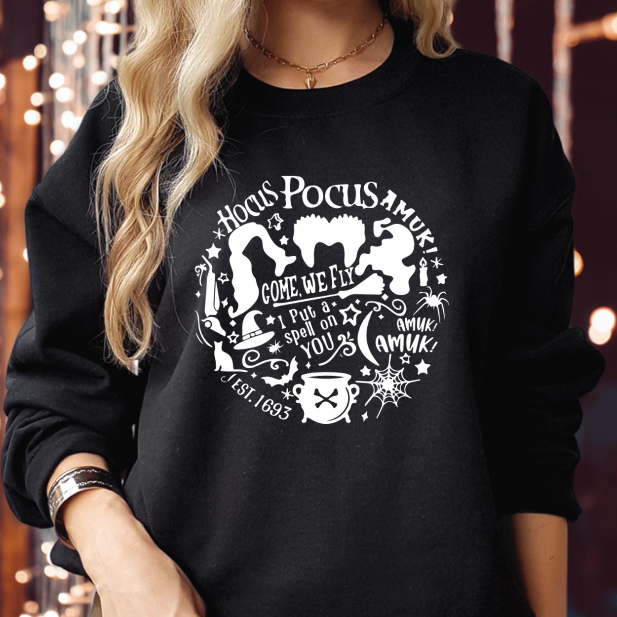 SWEATSHIRT (1784) Hocus Pocus Amuk