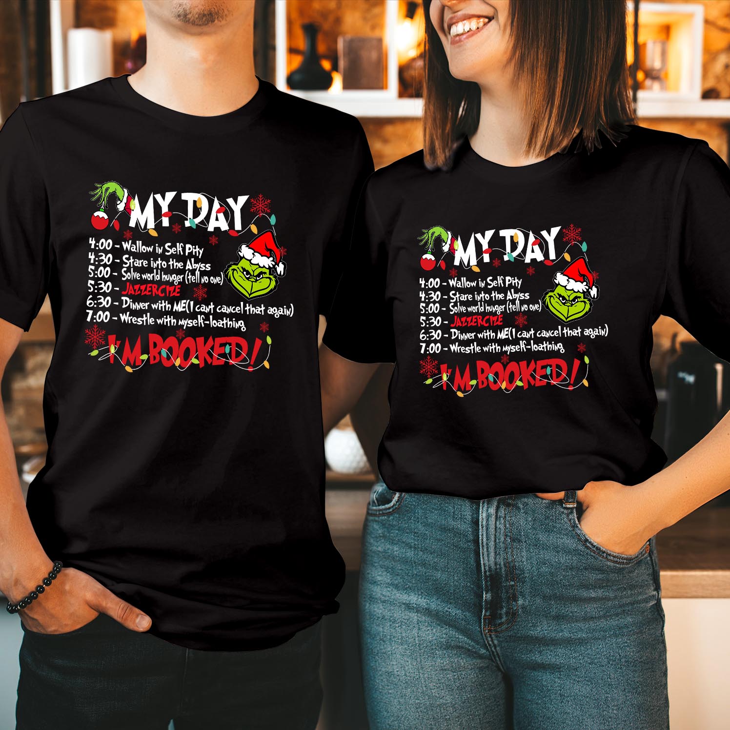 My Day I'm Booked The Grinch Schedule T-Shirt