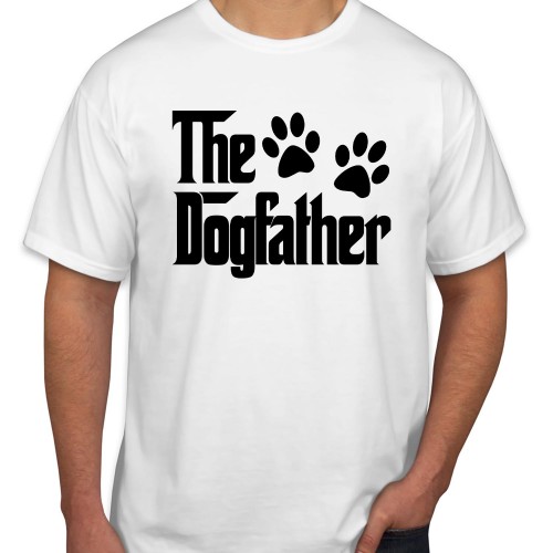 The Dogfather Dad Dog Fathers Day T-Shirt Funny Fathers Day Gift Dad Birthday Present Woofmas Dog Lover T Shirt