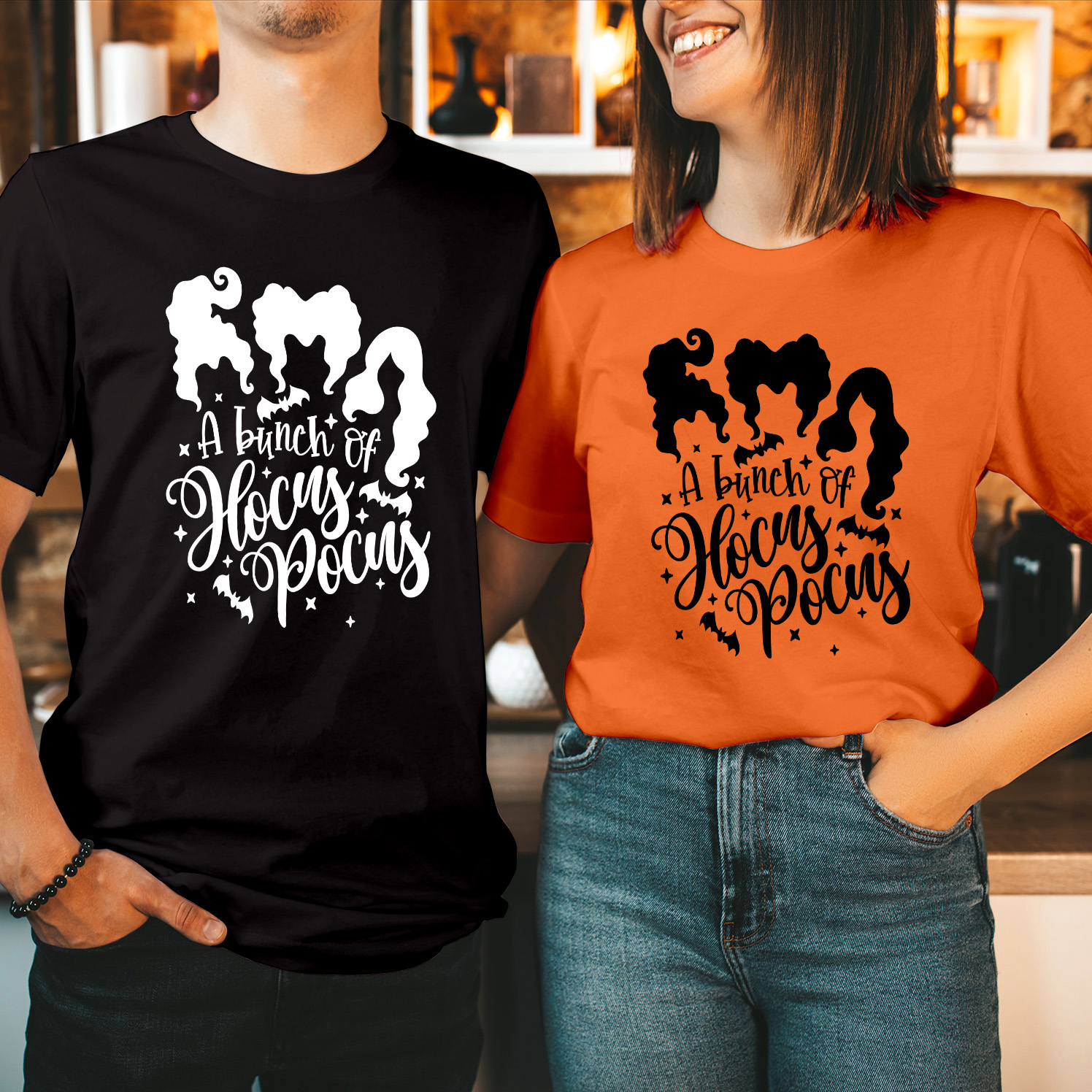 It's Just A Bunch of Hocus Pocus Sanderson Sisters Halloween T-Shirt Spooky Witchy Funny Tee Classic Halloween Movie Men Women Kids Unisex Gift T Shirt