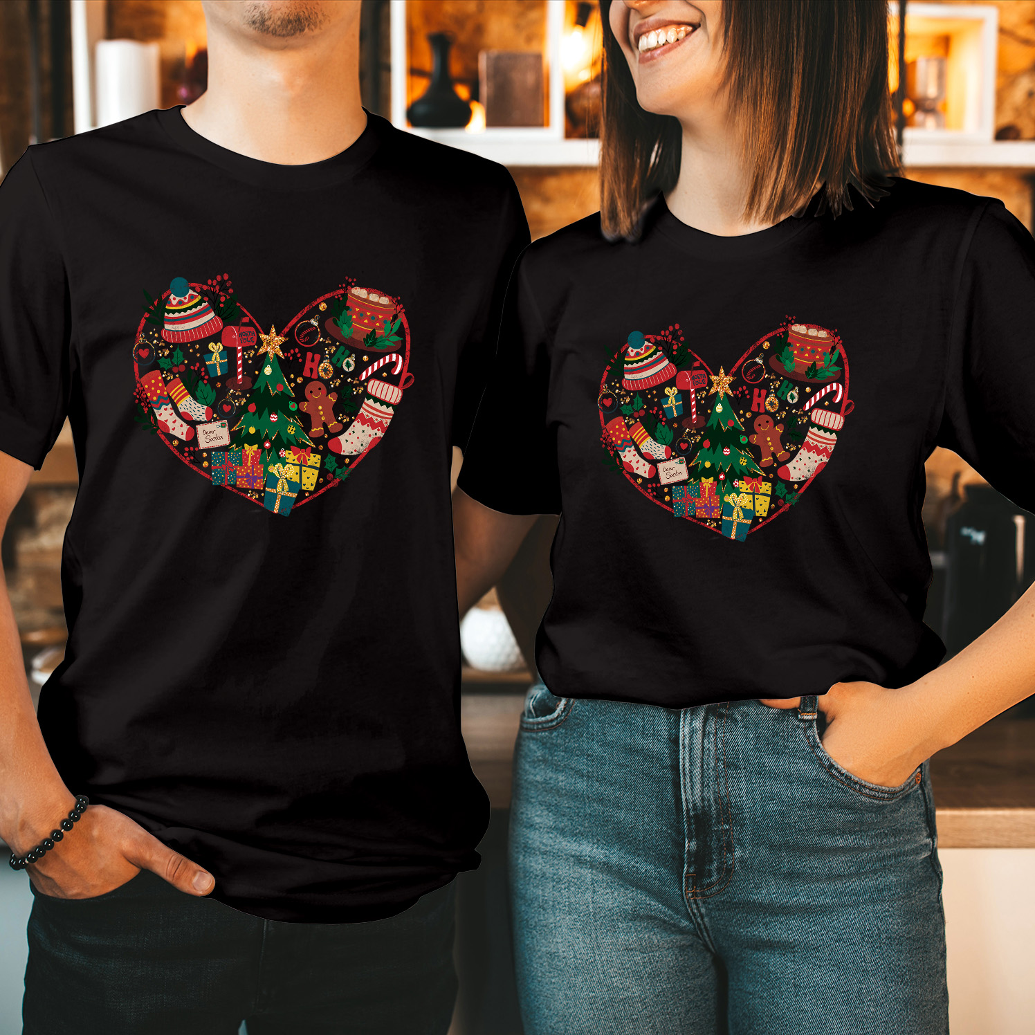 I Love Christmas Doodle T-Shirt