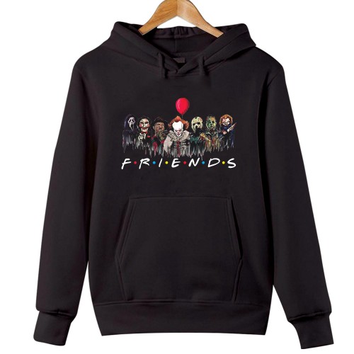 HOODIES (1756) Halloween Friends Michael Myers Jason Voorhees Freddy Krueger Joker