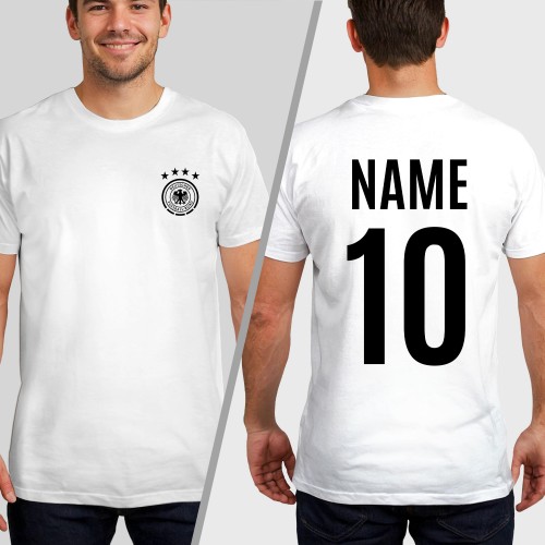 Personalised Germany Football Shirt Soccer T-Shirt, Custom Name Number World Cup 2026 Tops, Mens Womens Kids Jersey Gift, Birthday Sport Tee