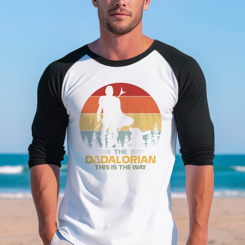 The Dadalorian This is The Way Baseball Long Sleeve Shirt Best Dad Father's Day Funny Chef Grandpa Dad Birthday Gift T-Shirt