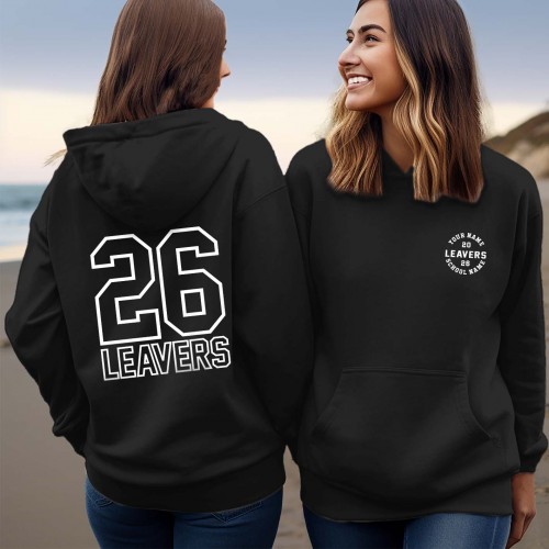 PERSONALISED Leavers Hoodie 2026, Custom Class of 2026 School Jumper, Primary Leaver Graduation Hoodies & Sweatshirts