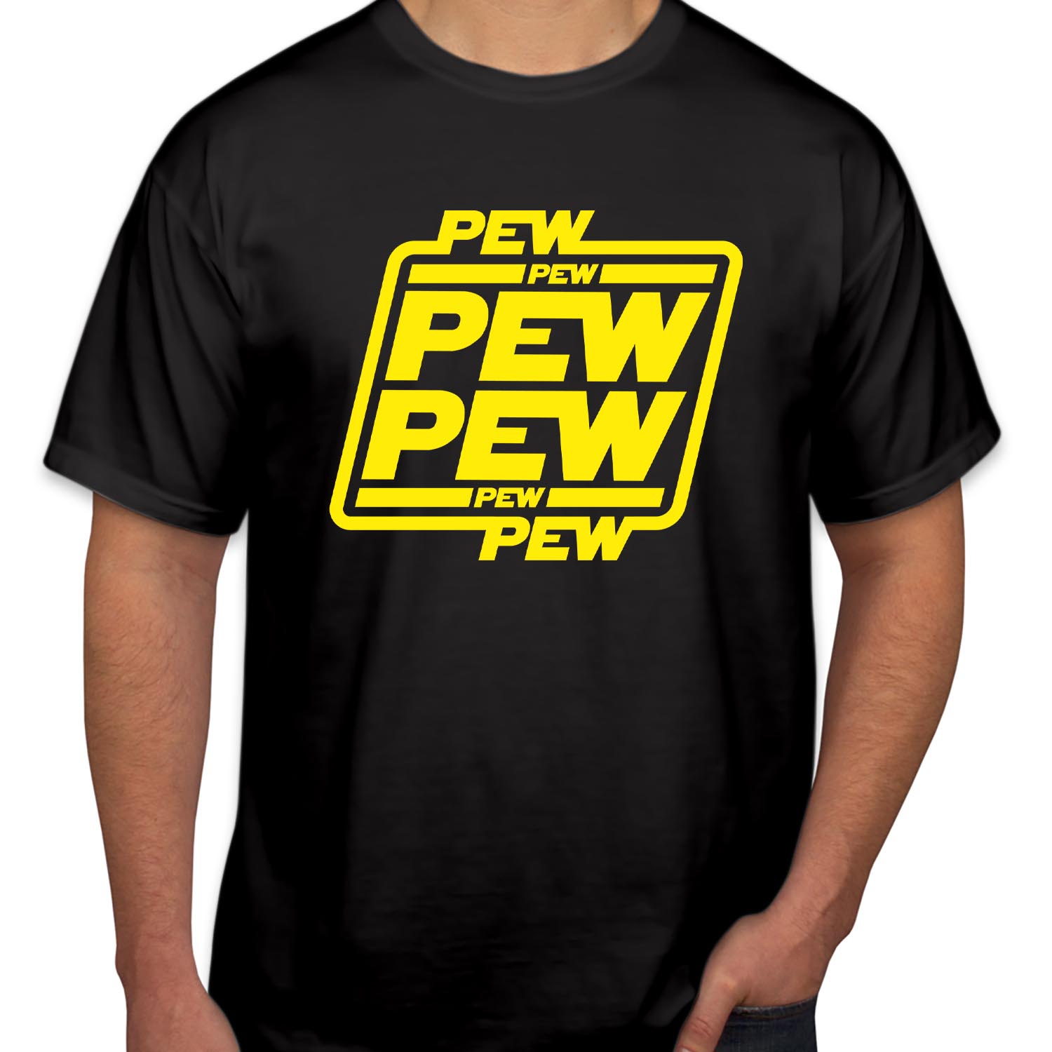 Pew Pew Pew Star Wars Inspired Fathers Day T-Shirt Dad Birthday Daddy Papa Super dad gaming funny T Shirt