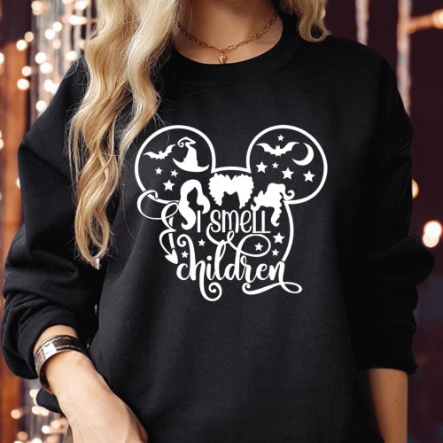 SWEATSHIRT (1849) I Smell Children Hocus Pocus Minnie Mouse