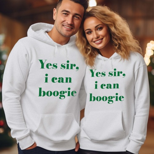 Yes Sir I Can Boogie Hoodie, Retro Disco Slogan Jumper, Funny Scotland Fan Football Sweater, Men Women Kids Unisex Hooded Sweatshirt