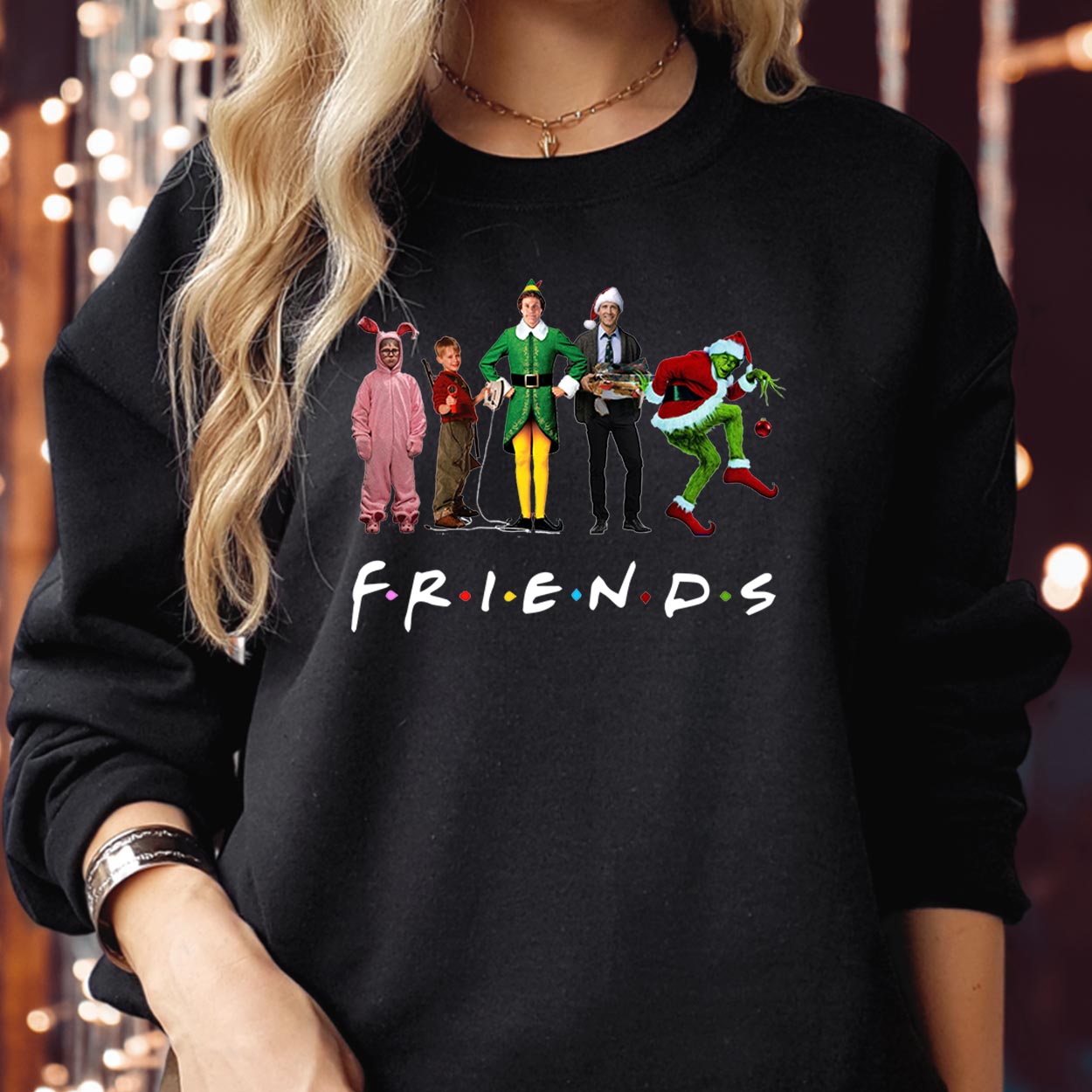 Friends Christmas Parody Sweatshirt, Funny Holiday Crewneck, Buddy Elf Griswold Jumper, Xmas Gift Costume Holiday Outfit Sweater