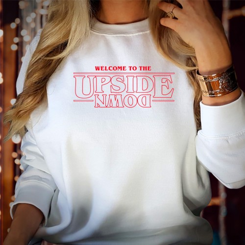 Welcome to the Upside Down Sweatshirt, Stranger Things Sweatshirts, Hellfire Club Merch, Hawkins High School Jumper, TV Series Tops, Retro Stranger Things Gift