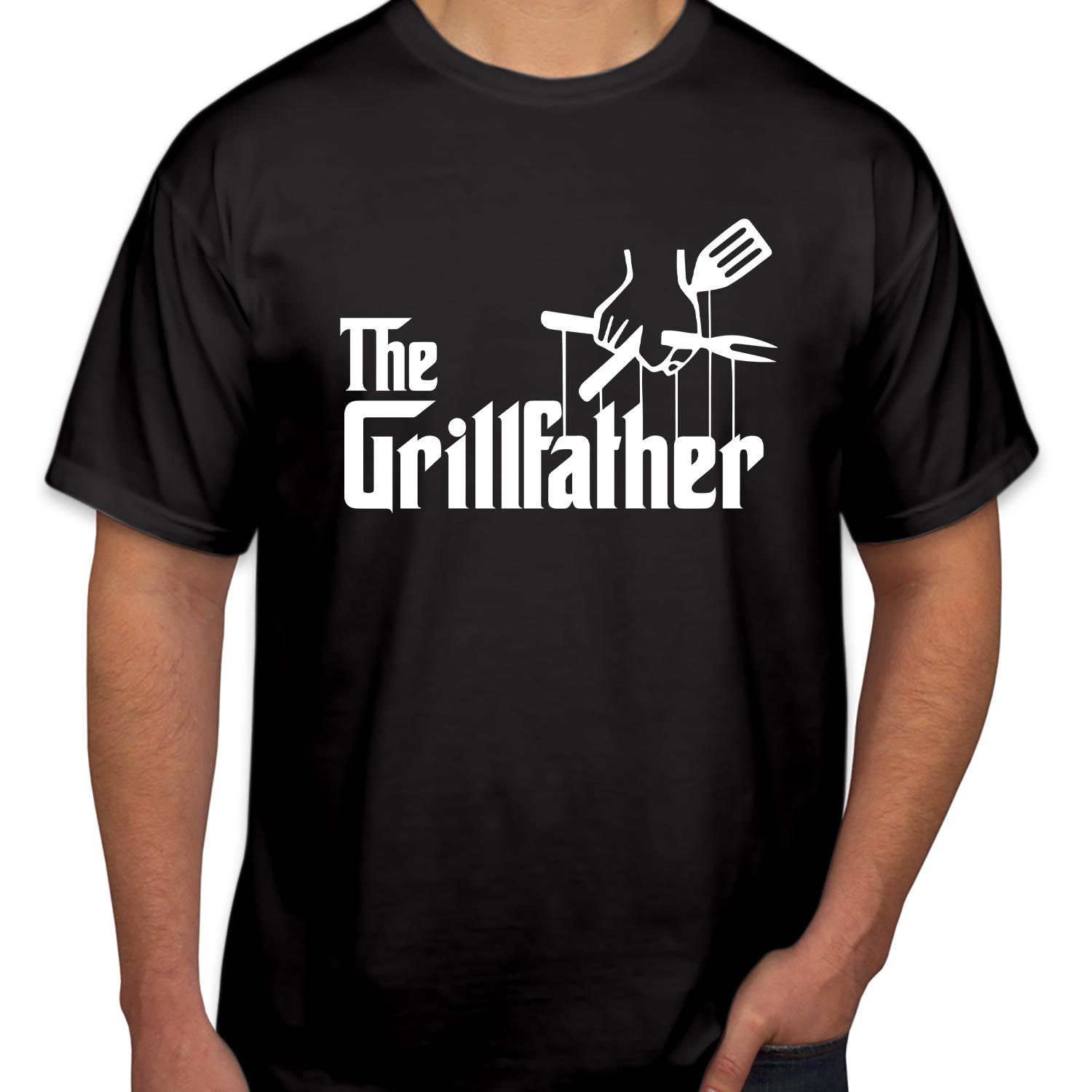 The Grillfather Cool BBQ Grill Chef Fathers Day T-Shirt Funny Fathers Day Top dad Birthday gaming funny Gift for Him Her T Shirt