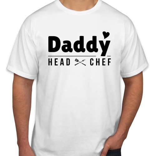 Daddy Head Chef Fathers Day T-Shirt Funny Fathers Day Top dad Birthday gaming Cooking funny Gift for Him Her T Shirt