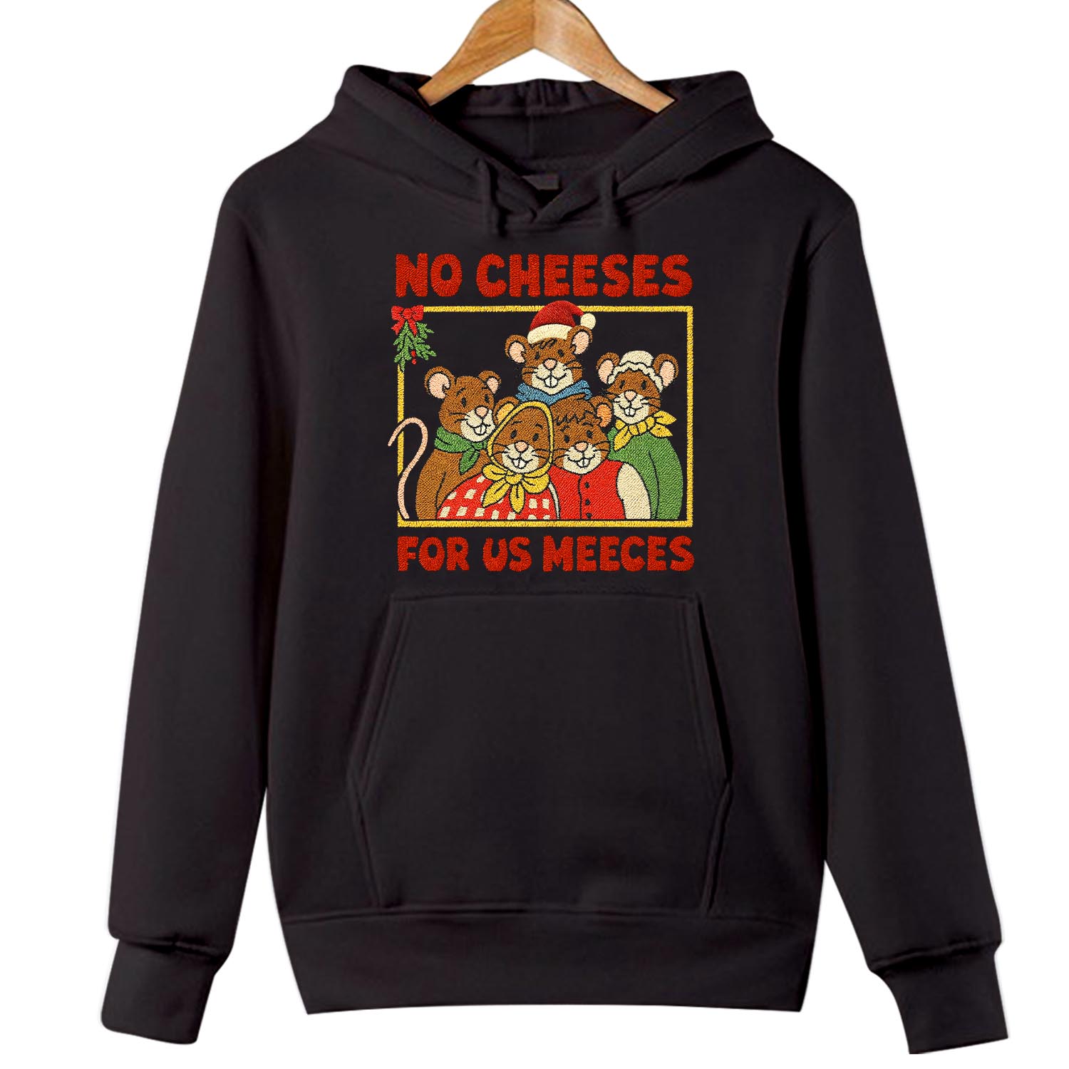 No Cheeses For Us Meeces Jumper, Funny Muppets Christmas Carol Vintage Mice Hoody, Xmas Holiday Gift Hoodie
