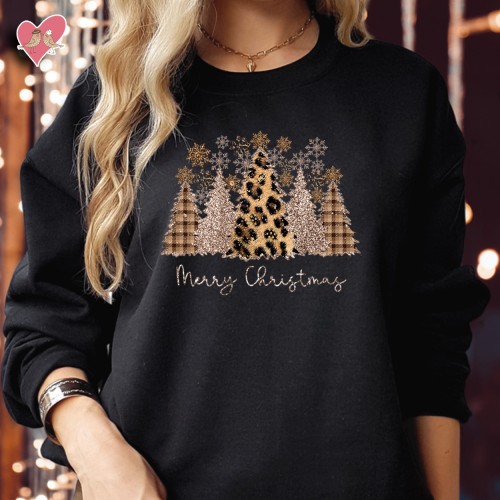 Merry Christmas Tree Firework Sweater, Festive Winter Jumper, Cosy Holiday Knitwear for Women & Men, Funky Kittens Christmas Sweater