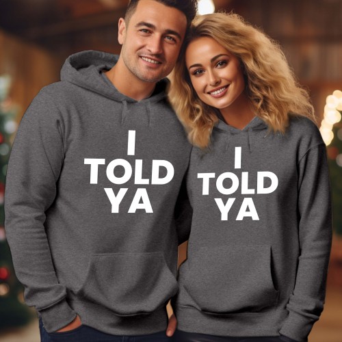 I Told Ya Hoodie, Zendaya Challengers Movie Inspired Jumper, Viral Celebrity Slogan Top, Unisex Men Women Kids Hooded Sweatshirt