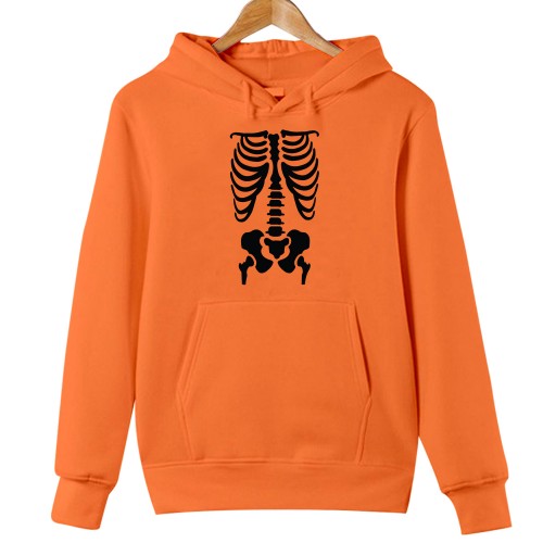 Skeleton Rib Cage Halloween Hoodie, Funny X-Ray Bones Graphic Jumper, Spooky Season Cosplay Jacket, Gothic Anatomy Sweatshirt, Fall Gift Top