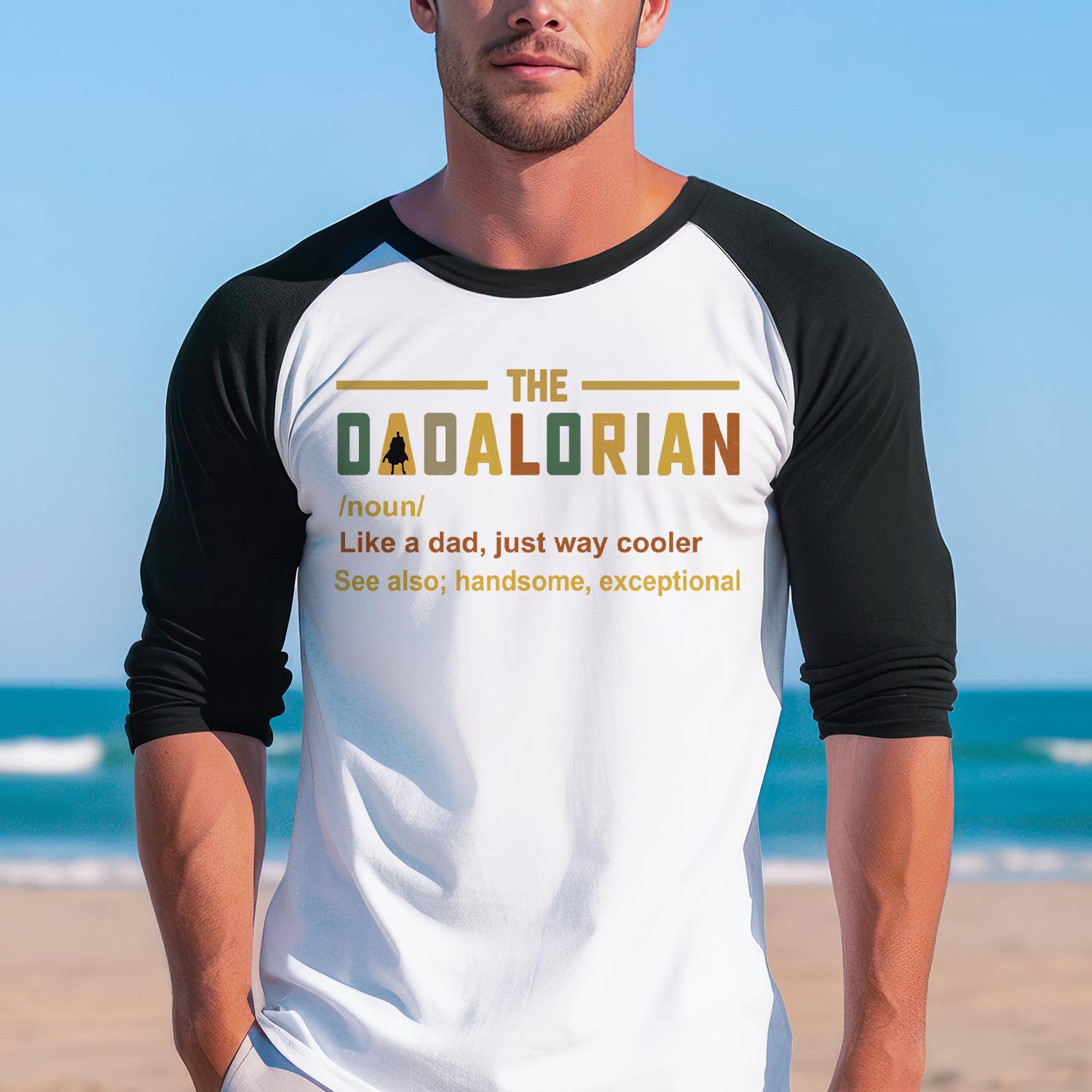 The Dadalorian This is The Way Baseball Long Sleeve Shirt - Best Dad Father's Day Funny Chef Grandpa Dad Birthday Gift Shirt