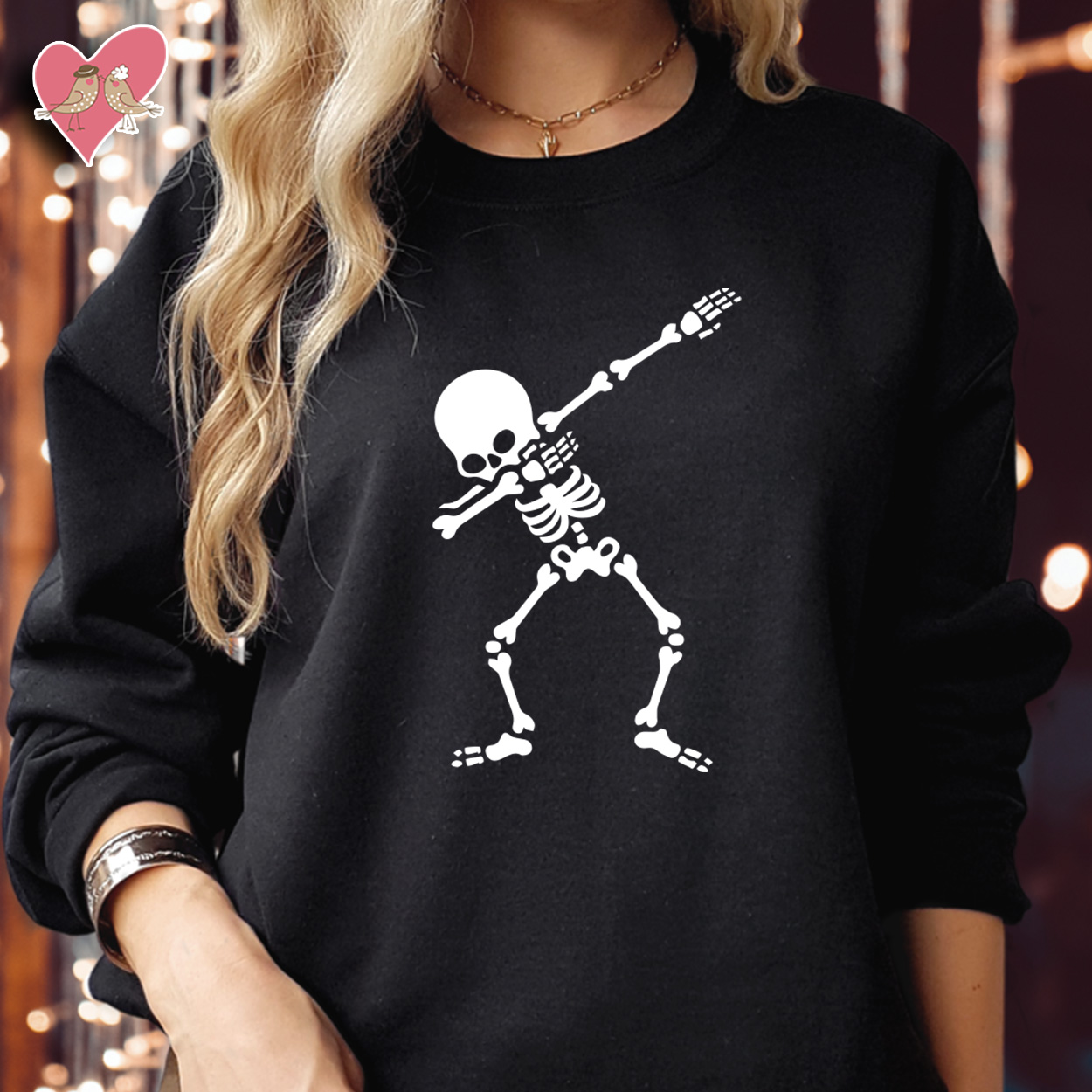 SWEATSHIRT (1702) Dabing Dab Dancing Skeleton