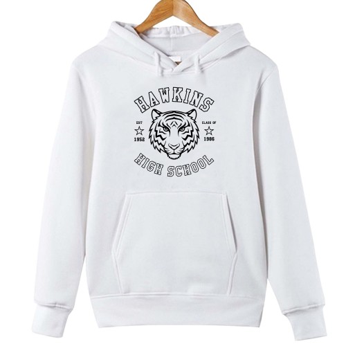 Hawkins High School Hoodie, Class Of 1986 Stranger Things, Hawkins Tiger Top, Hellfire Club Merch, TV Series Tops, Steve Harrington Jumper