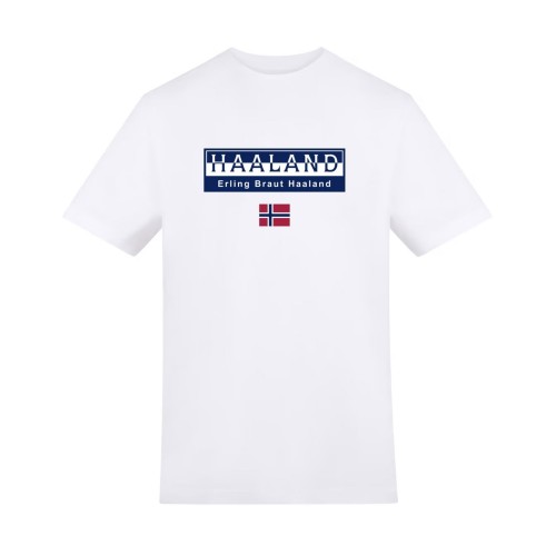 Erling Braut Haaland Norway T-Shirt Norwegian Footballer Shirt, Classic Norway Fan Gifts, Front Graphic Tee Mens Womens Kids Birthday Sport Tops