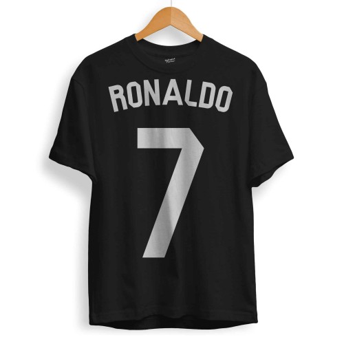Cristiano Ronaldo T-Shirts Number 7 CR7, Classic Football Soccer Graphic Tee, Front Chest Print, Mens Womens Kids Gift, Birthday Sport Tops