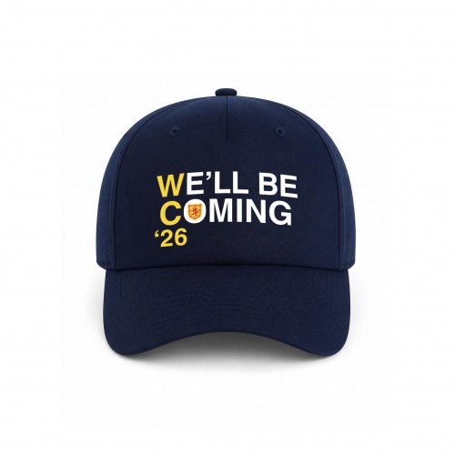 Scotland 2026 Saltire Heart Adjustable Cap, We'll Be Coming USA 2026 Football Hat, No Scotland No Party Baseball Cap, World Cup Supporter Headwear
