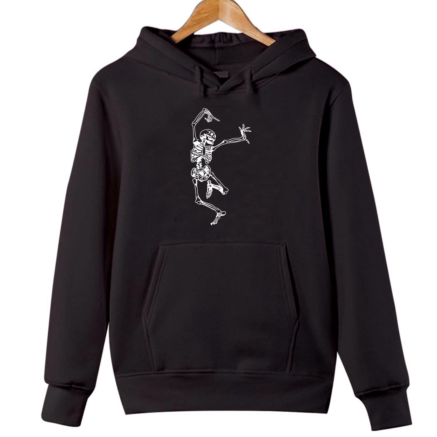 HOODIES (1792) Funny Dancing Skeleton