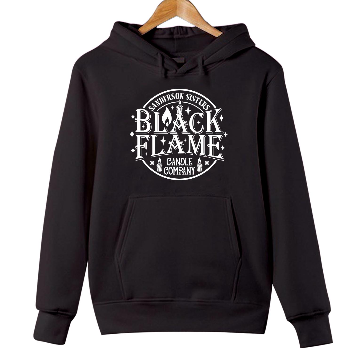 HOODIES (1768) Sanderson Sisters Black Flame Candle Hocus Pocus.