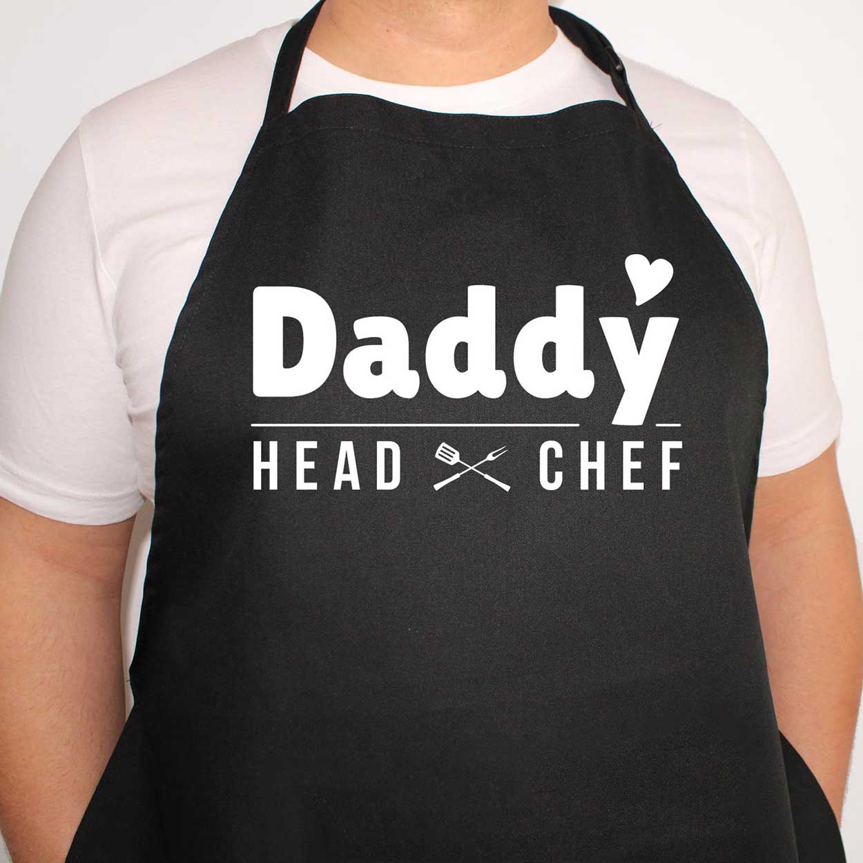 Personalised Daddy Head Chef Fathers Day Apron Funny Fathers Day Top dad Birthday gaming Cooking funny Gift for Him