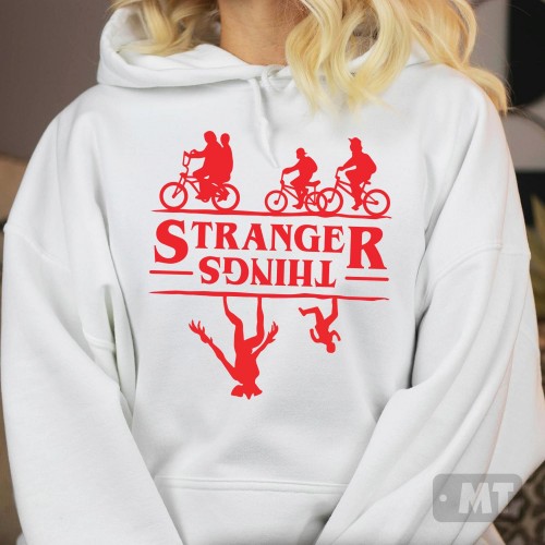 Stranger Things The Upside Down Hoodie, Hellfire Club Merch, Hawkins High School Jacket, TV Series Tops, Retro 80s Sci-Fi Jumper