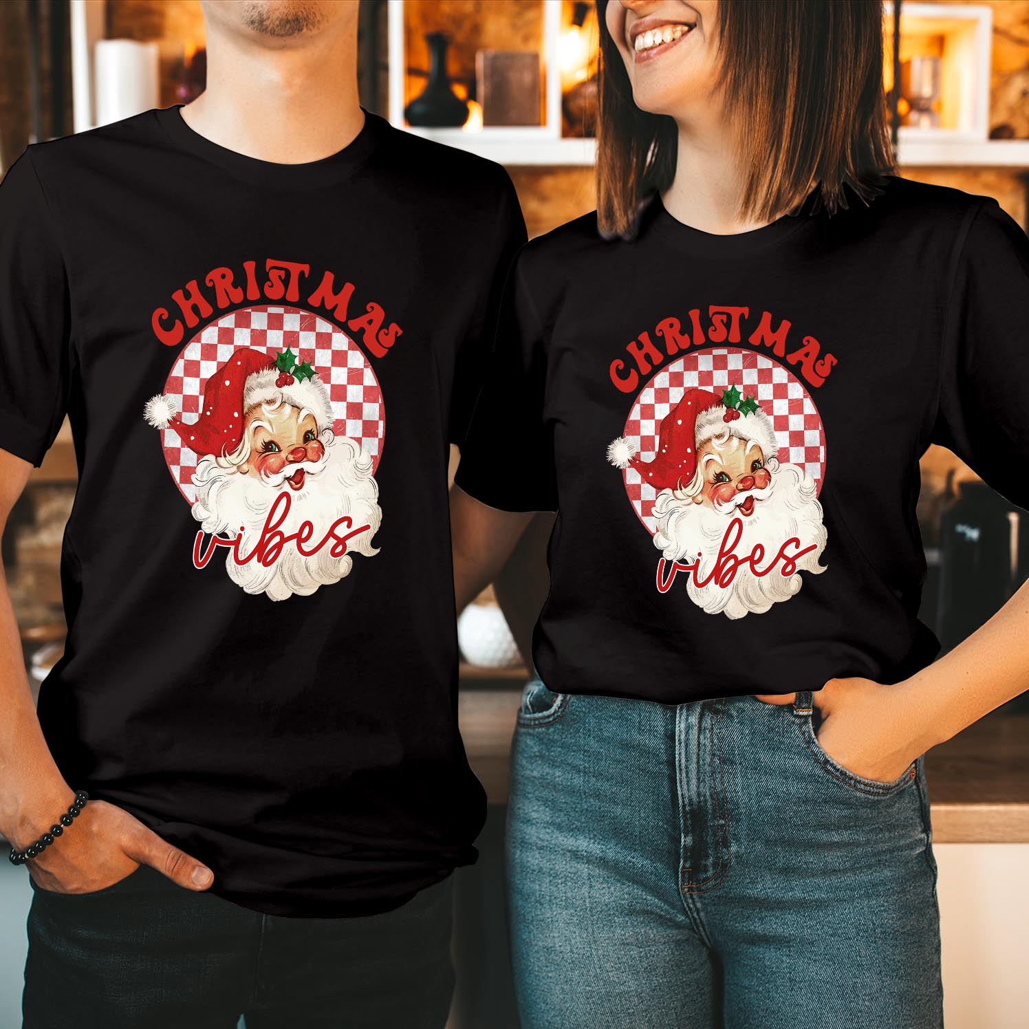 Santa Claus Christmas Vibes T-Shirt