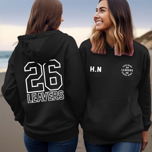 PERSONALISED School Leavers Hoodie 2026, Custom Class of 2026 Graduation Jumper, Primary School Leavers, Initial School Leaver Hoodies