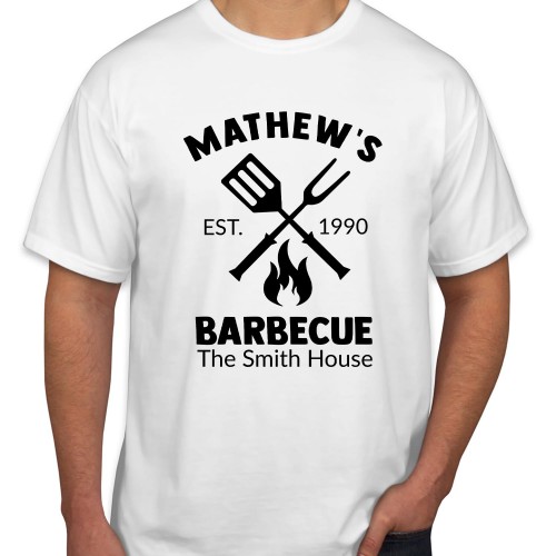 Personalised Custom Name Year Father's Day T-Shirt Funny Fathers Day Top Chef Grandpa Dad Birthday Cooking Gift T Shirt