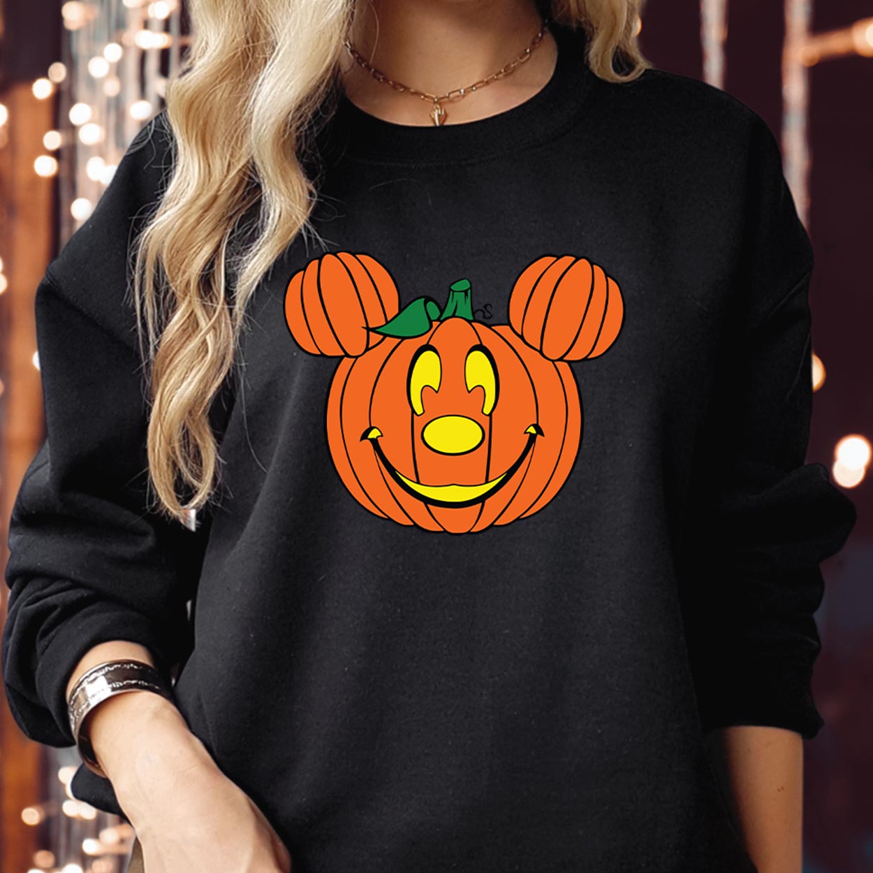 SWEATSHIRT (1938) Pumpkin Mickey Face