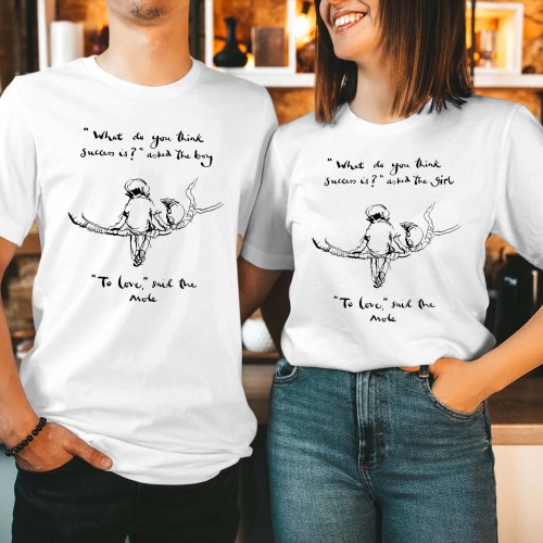 Charlie Mackesy Success Quote Shirt, To Love Said The Mole Easter Sunday Shirt for Women Men Kids, Inspirational Easter Tops & Easter Egg T-Shirt