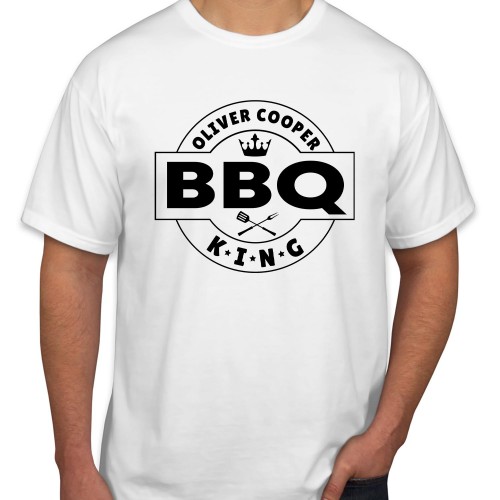 Personalised BBQ King Fathers Day T-Shirt Funny Fathers Day Top Chef Grandpa Dad Birthday Cooking Gift T Shirt
