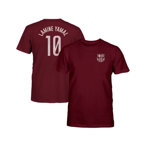 Lamine Yamal Barcelona Name & Number T-Shirt, Blaugrana Fan Gifts, Double Sided Jersey Print, Mens Womens Kids Jersey Gift, Birthday Sport Tops