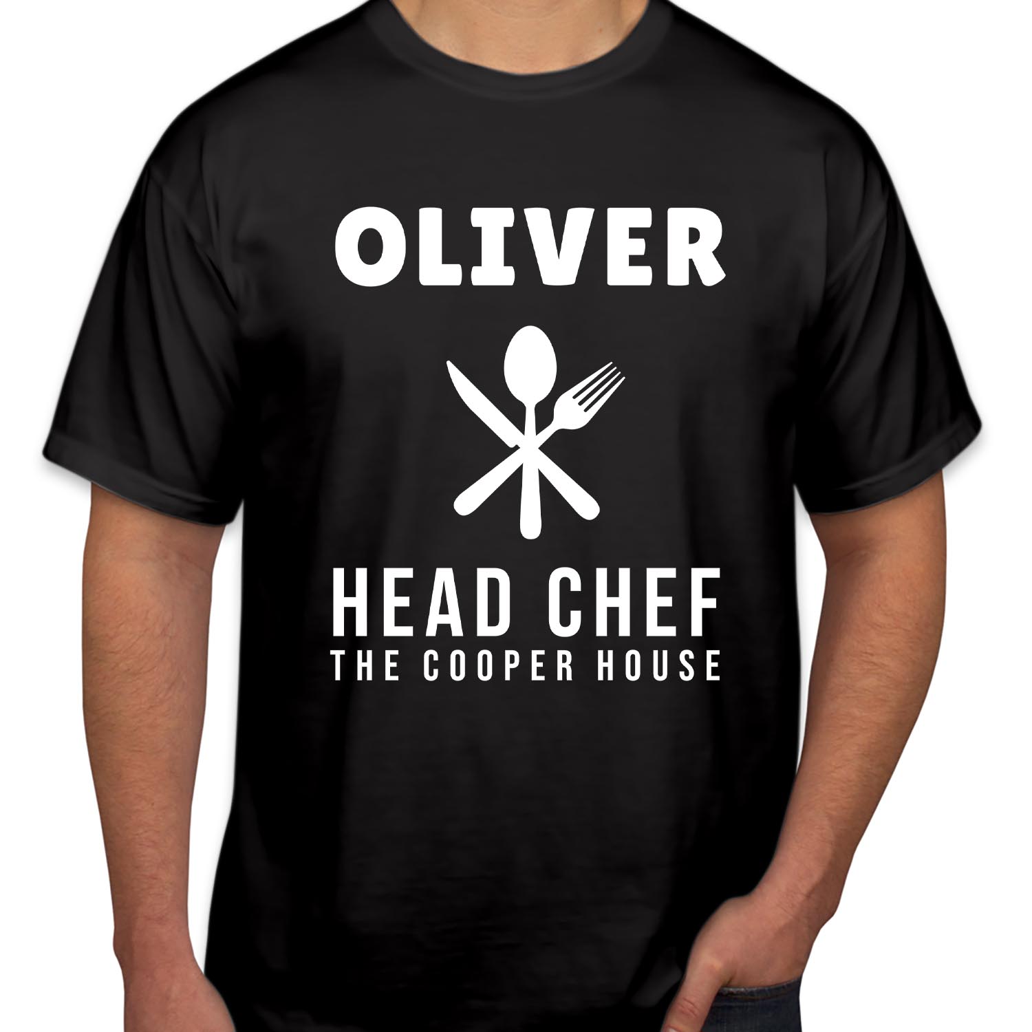 Personalised Head Chef Custom Name Fathers Day T-Shirt Funny Fathers Day Top Chef Grandpa Dad Birthday Cooking Gift T Shirt