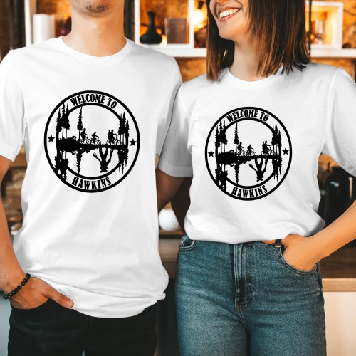 Welcome to Hawkins Shirt, Stranger Things T-Shirt, Hellfire Club Merch, Hawkins High School Tee, TV Series Tops, Retro 80s Mystery Shirt