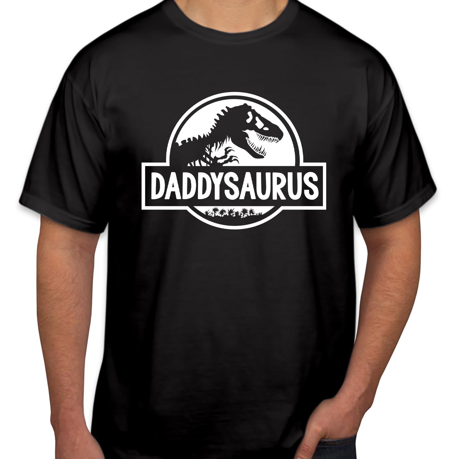 Daddysaurus Rex Tshirt Father's Day Shirt T-Rex Funny Fathers Day Present Dad Birthday Gifts For Dad Father Men Husband Tops