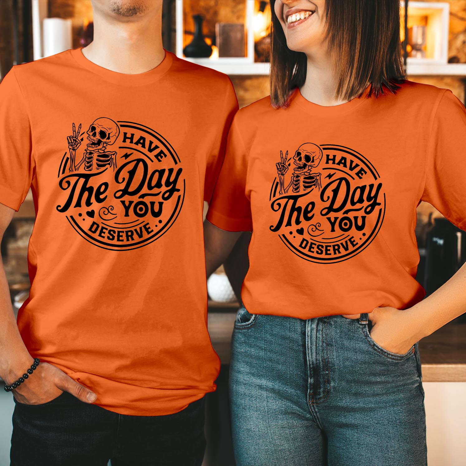 Have The Day You Deserve Halloween T-Shirt Spooky & Sarcastic Design Good Day Halloween Enthusiasts Who Love a Playful Attitude T Shirt