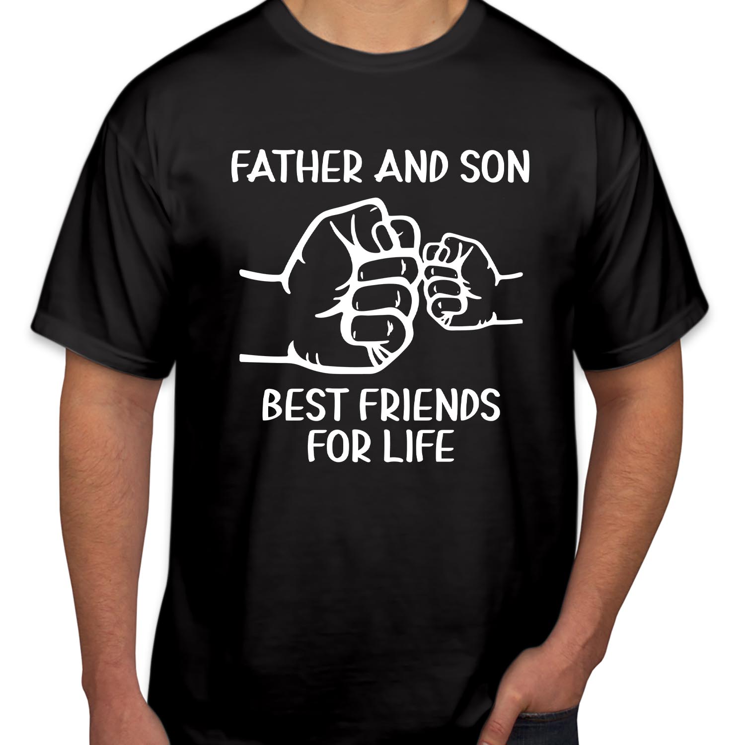 Father And Son Best friend for life Father's Day T-Shirt Dad and Son Matching Clothes Summer Family Matching Outfits