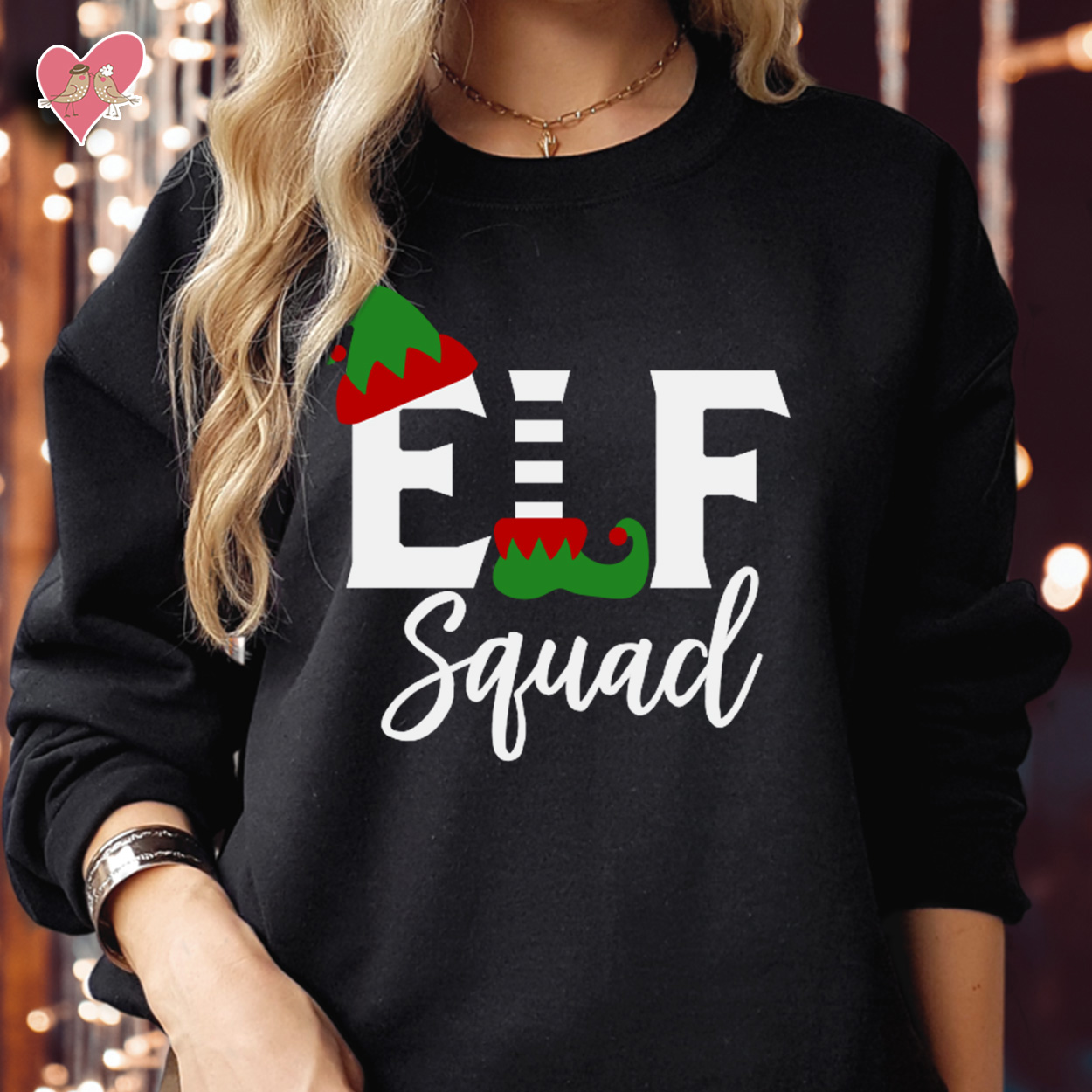 Elf Squad Christmas Sweater - Funny Family Matching Elf Shirts, Holiday Team Tops for Xmas Festivities - Adults, Kids, Men, Women